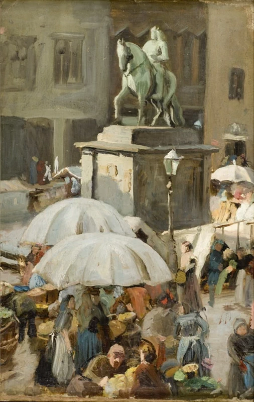 Il mercato di Dusseldorf - Art Museum of Estonia's painting collection, Tallinn